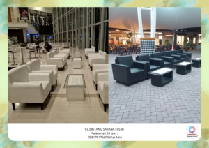Rental Sofa Hitam Putih Area Cikarang Bekasi