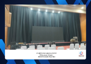 Rental Tirai Lotto Hitam Tangerang Selatan