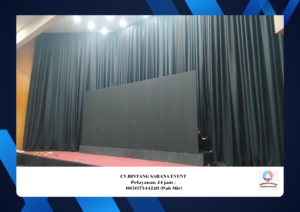 Rental Tirai Lotto Hitam Tangerang Selatan