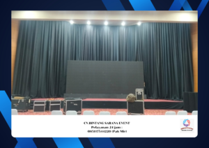 Rental Tirai Lotto Hitam Tangerang Selatan
