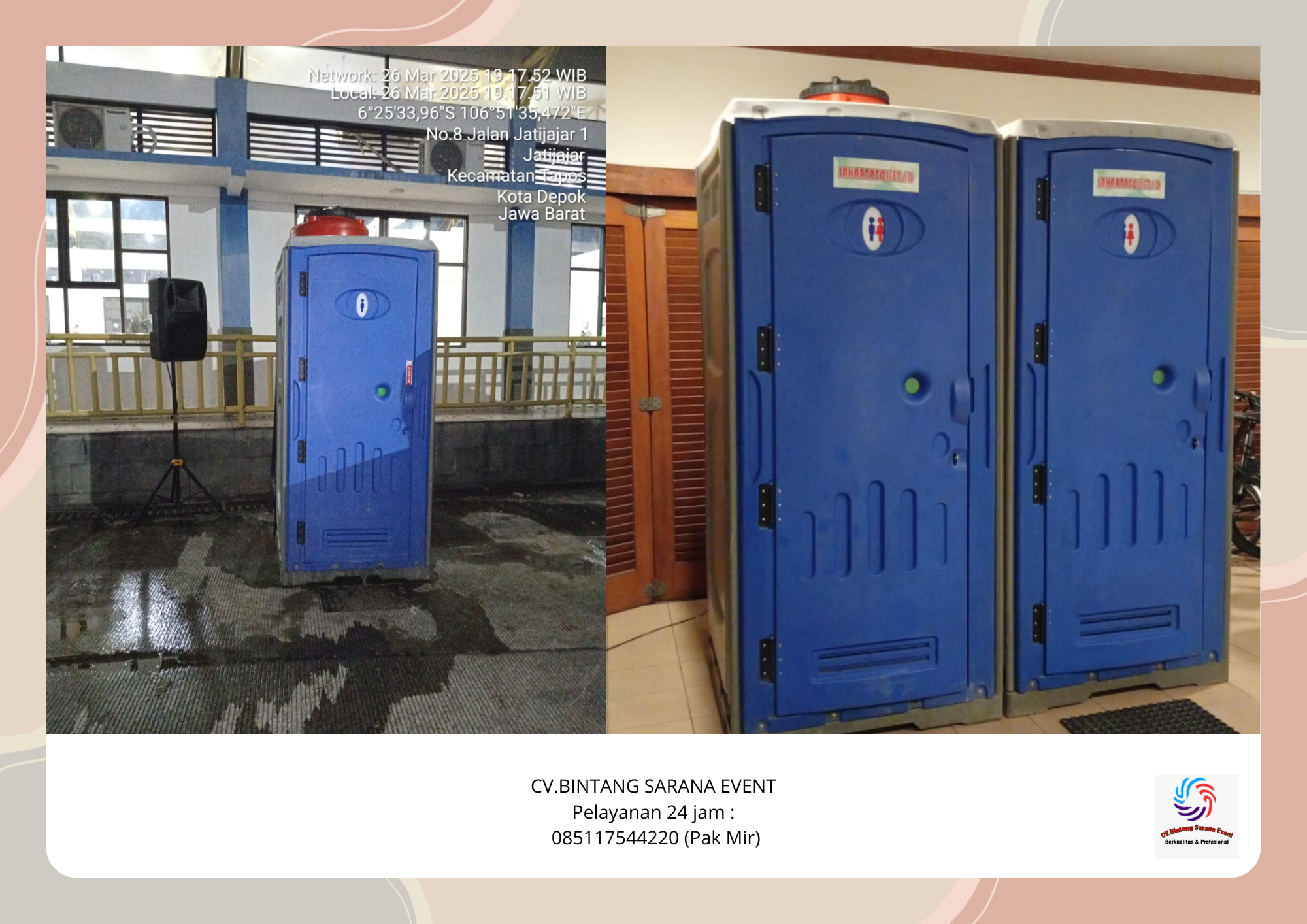 Rental Toilet Portable Wangi Bersih Jakarta