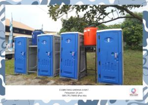 Sewa Toilet portable dan arm Chairs VIP Area depok