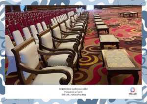 Sewa Toilet portable dan arm Chairs VIP Area depok