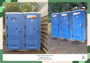 Sewa toilet portable VIP bersih area PIK 2