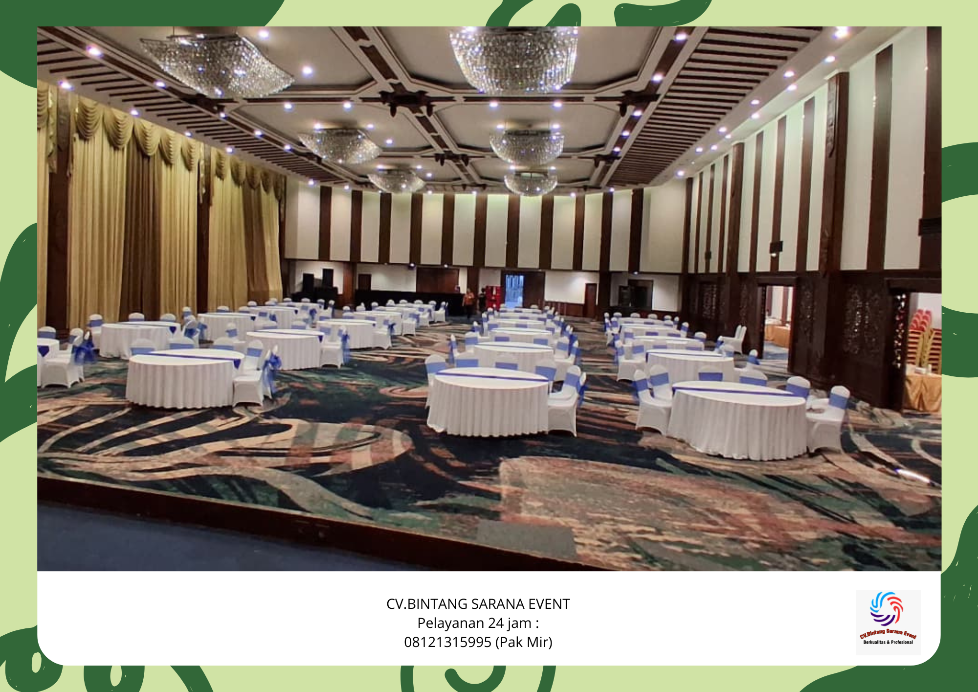 Rental Meja Bundar Dan Kursi Set Cover Putih Terbaik Depok