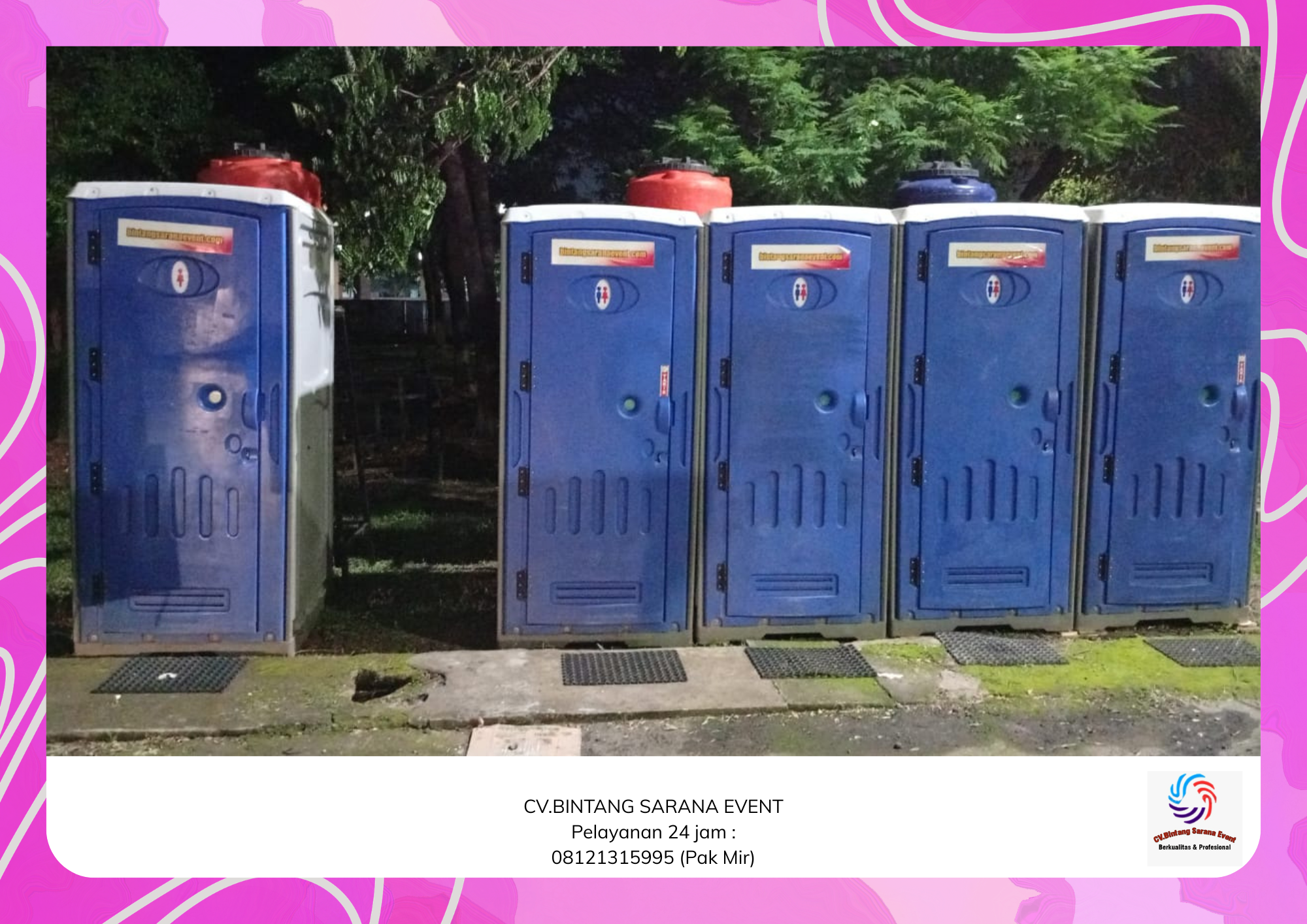 Rental Portable Toilet Panggung Dan Backkdrop Jakarta