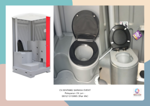 Sewa toilet Portable Closet Duduk VIP Area Jakarta 