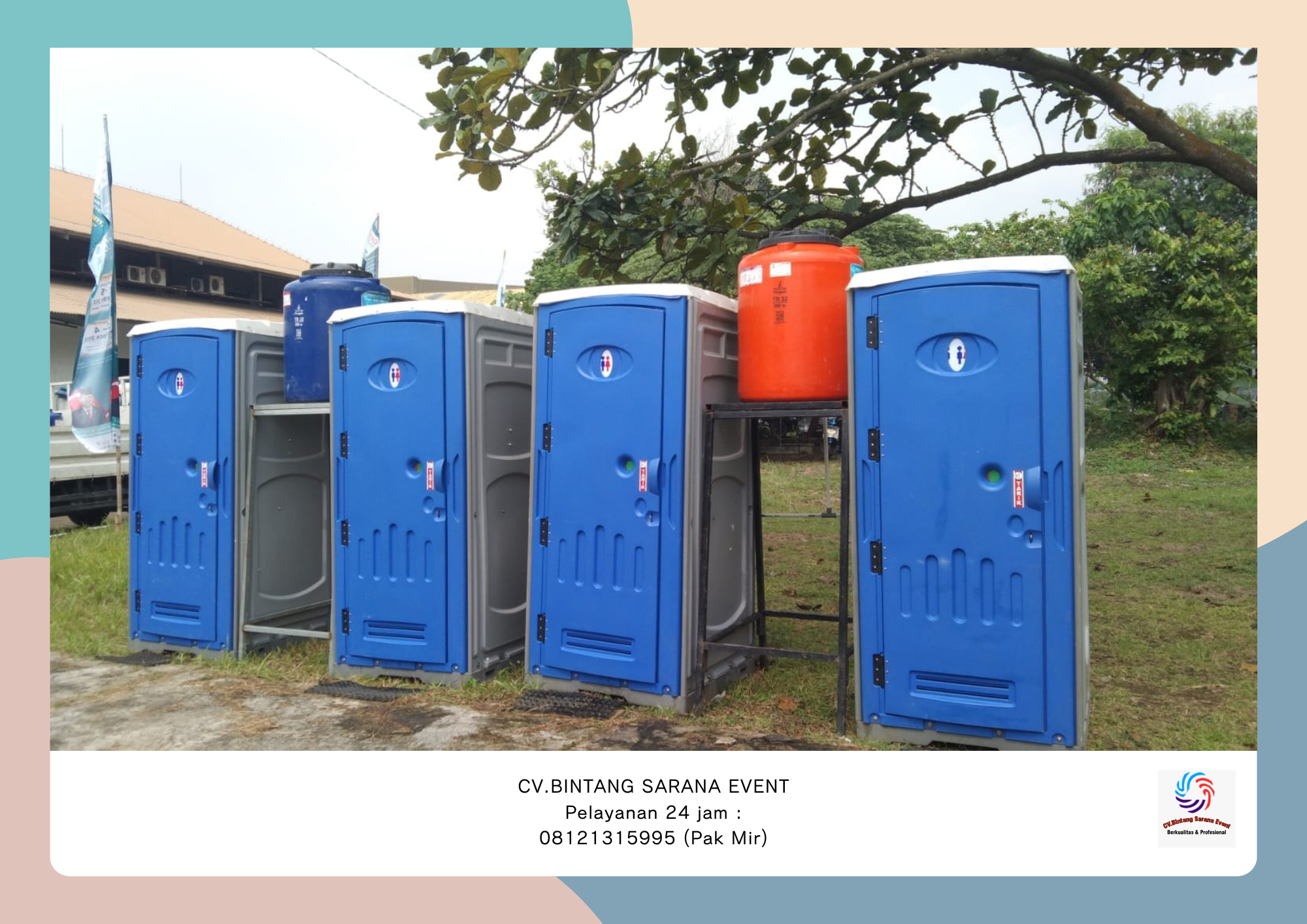 Sewa toilet Portable Closet Duduk VIP Area Jakarta