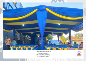 Rental Tenda biru Dan toilet portable bersih Area Tanggerang Selatan