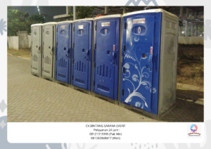 Rental Tenda biru Dan toilet portable bersih Area Tanggerang Selatan