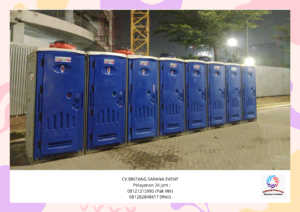 Rental Tenda sanafil atap Kerucut Putih Dan toilet portable jakarta