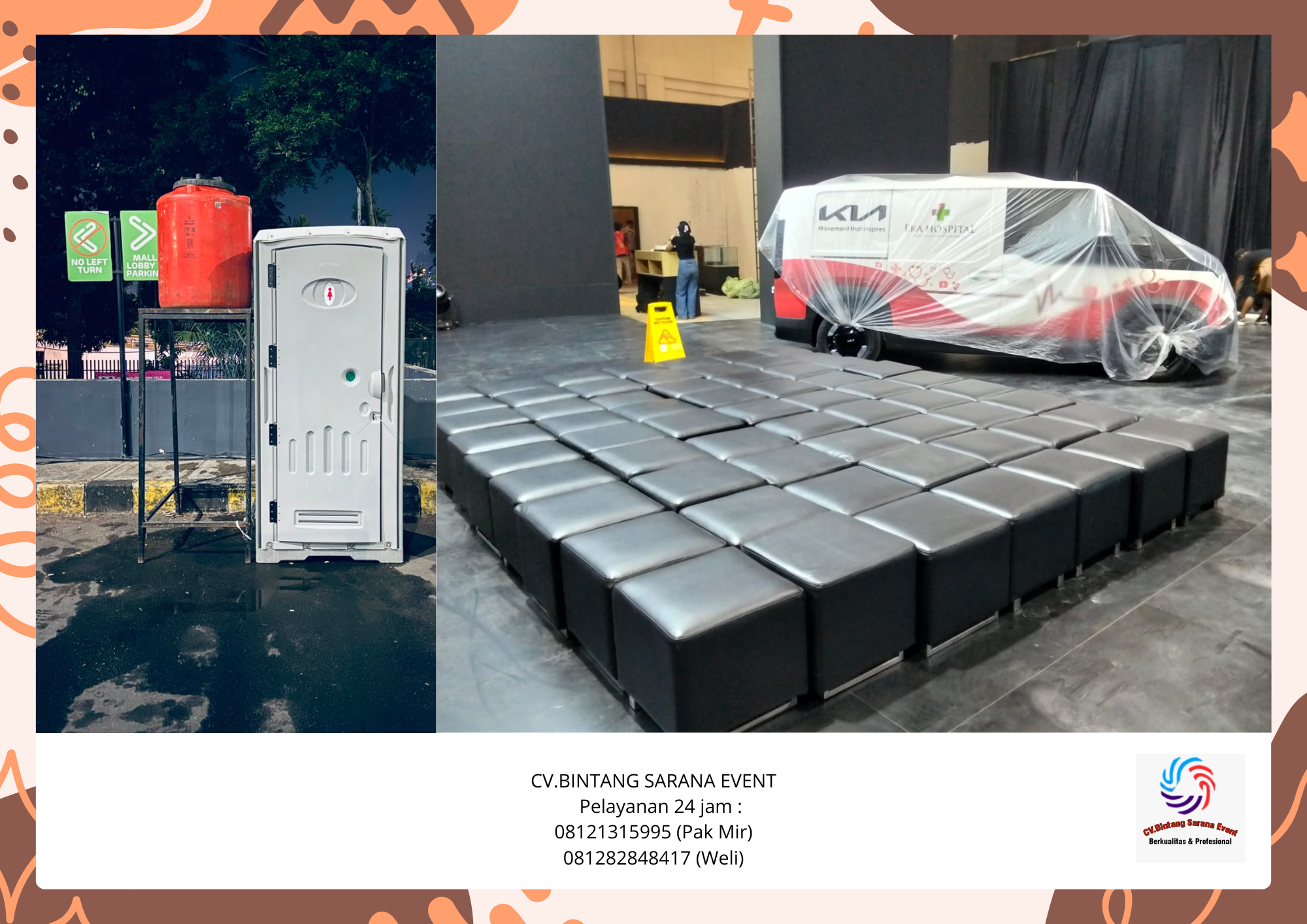 Sewa Puff Hitam Kotak Dan toilet Portable Cikarang Bekasi Sewa Puff Hitam Kotak Dan toilet Portable Cikarang Bekasi