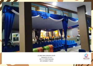 Sewa Tenda Plafon Poni Biru Dan Toilet Portable Jakarta
