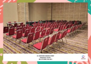 Sewa kursi event type susun stainles dan toilet portable area bekasi