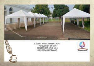 Rental Tenda Bazar Putih Dan Toilet Portable Area Depok
