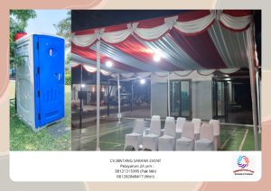 Rental Tenda Event HUT Ri Dan Toilet Portable Area Jakarta