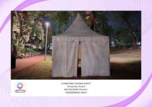 Rental Tenda Sarnafil Putih Dan Toilet Portable Area Jakarta