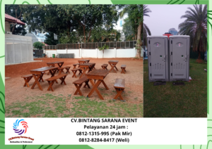 Sewa Toilet Portable Dan Meja Bangku Taman Tangerang Selatan