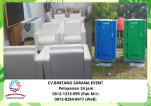 Rental Toilet portable Dan Aneka sofa jakarta 0812-1315-995