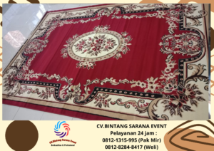 Rental Karpet Permadani Merah Dan Toilet Portable Cikarang 08121315995