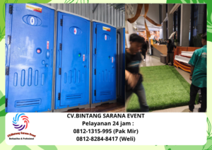 Rental Panggung Karpet Rumput Sintetis Dan toilet Portable Jakarta 08121315995