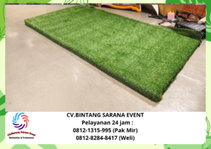 Rental Panggung Karpet Rumput Sintetis Dan toilet Portable Jakarta 08121315995