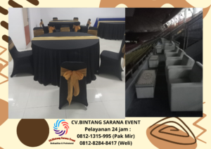 Rental kursi crosback Dan sofa puff Double Bogor