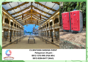 Sewa Meja IBM Dan Toilet Portable Depok 0812-1315-995