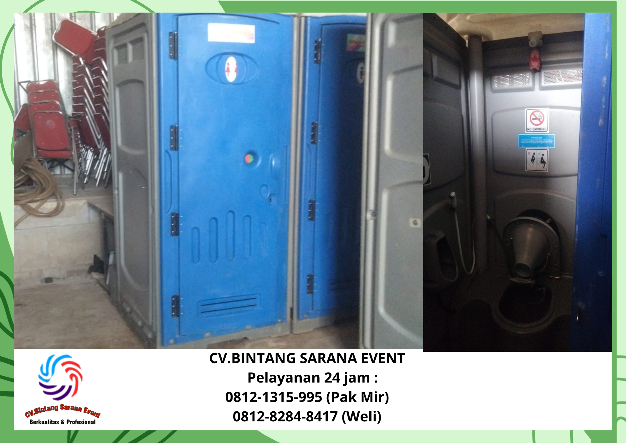 Sewa Portable Toilet Plastik HDPE Jakarta 0812-1315-995