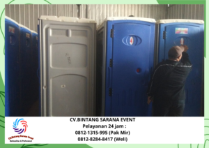 Sewa Toilet Portable Dan Tenda Kerucut Sarnafil Bekasi 08121315995