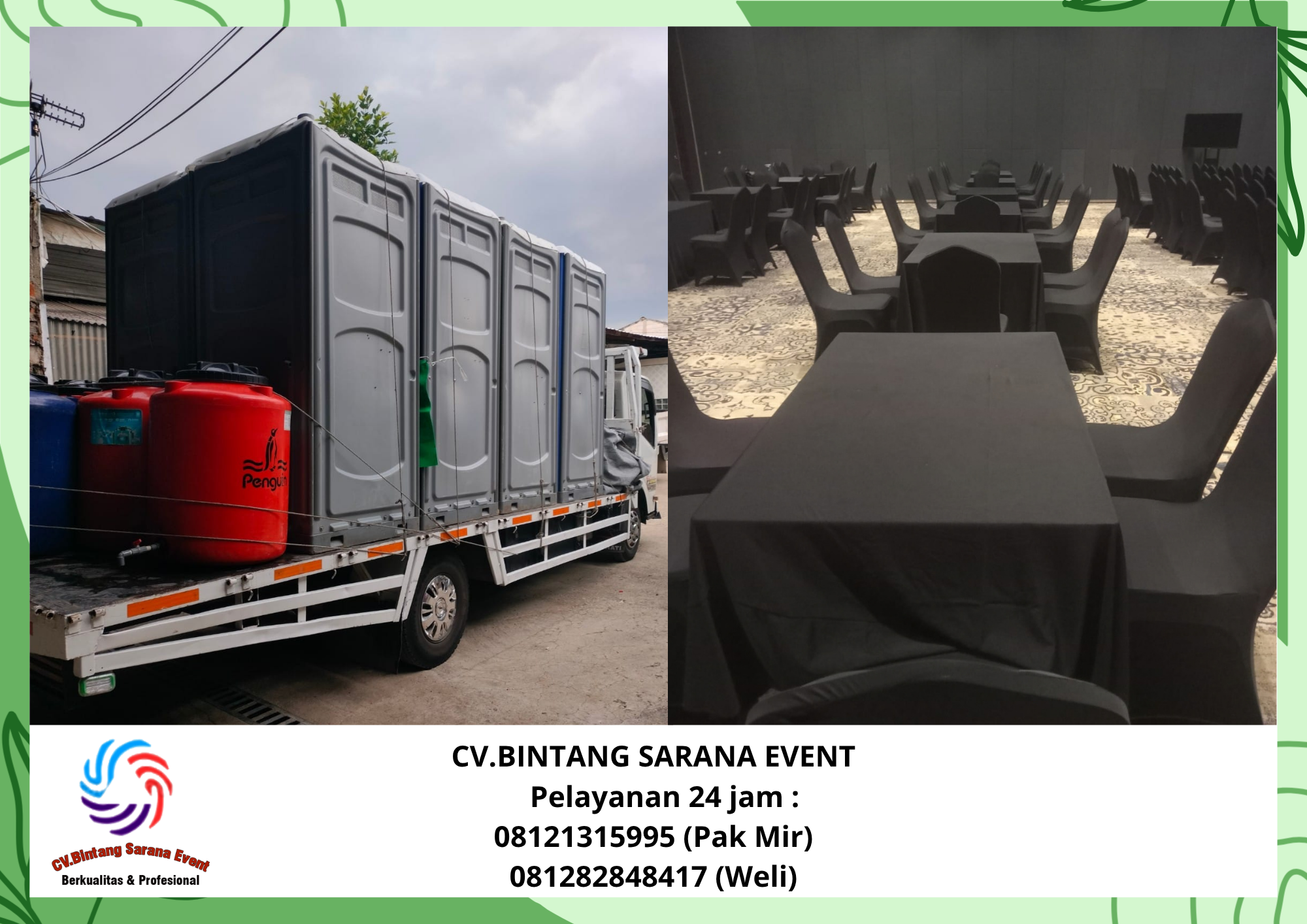 Sewa Toilet portable Dan  Aneka Model Kursi Depok 0851-1754-4220